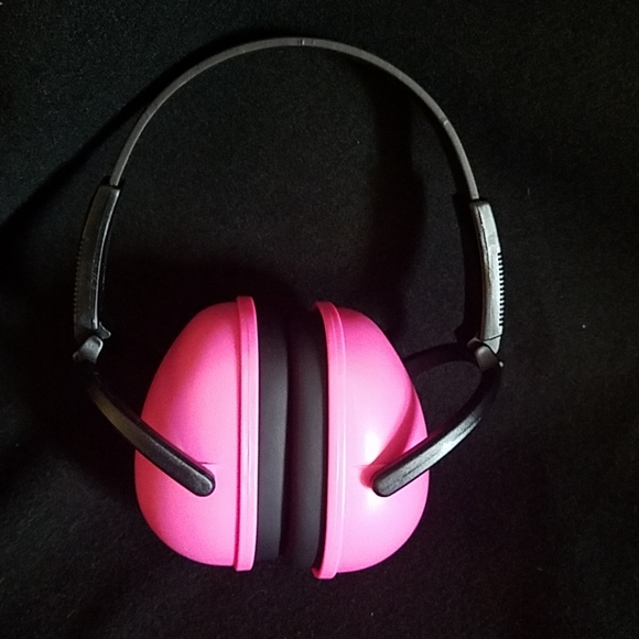 Hot pink ear muff and safety glasses - Picture 2 of 3